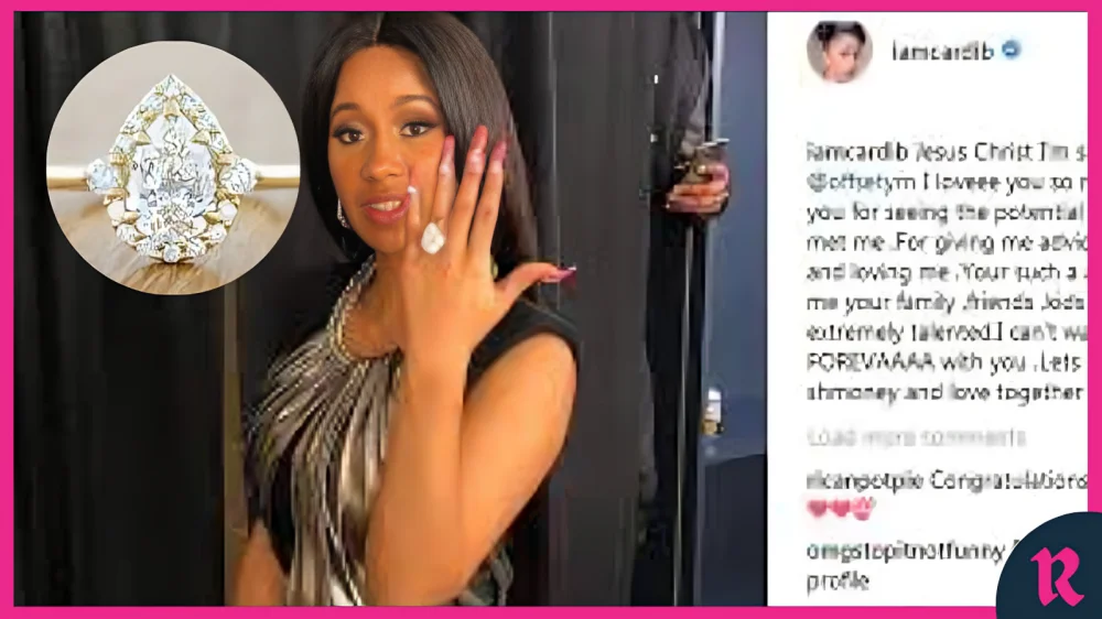 cardi b engagement ring